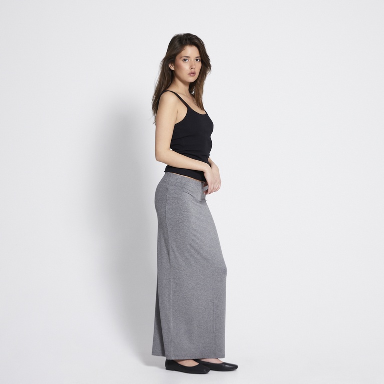 Soft feel skirt "Ellen" Grey Melange